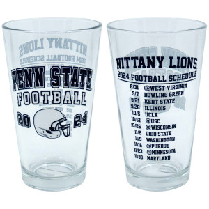 pint glass Penn State Football 2024 schedule